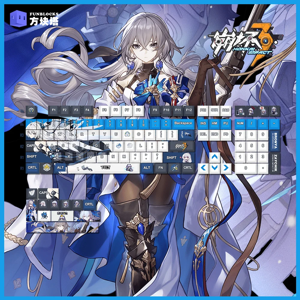 

Honkai: Star Rail Броня Рэнд 131, колпачки для клавиш из ПБТ для механической игры с клавиатурой, настройка ﻿