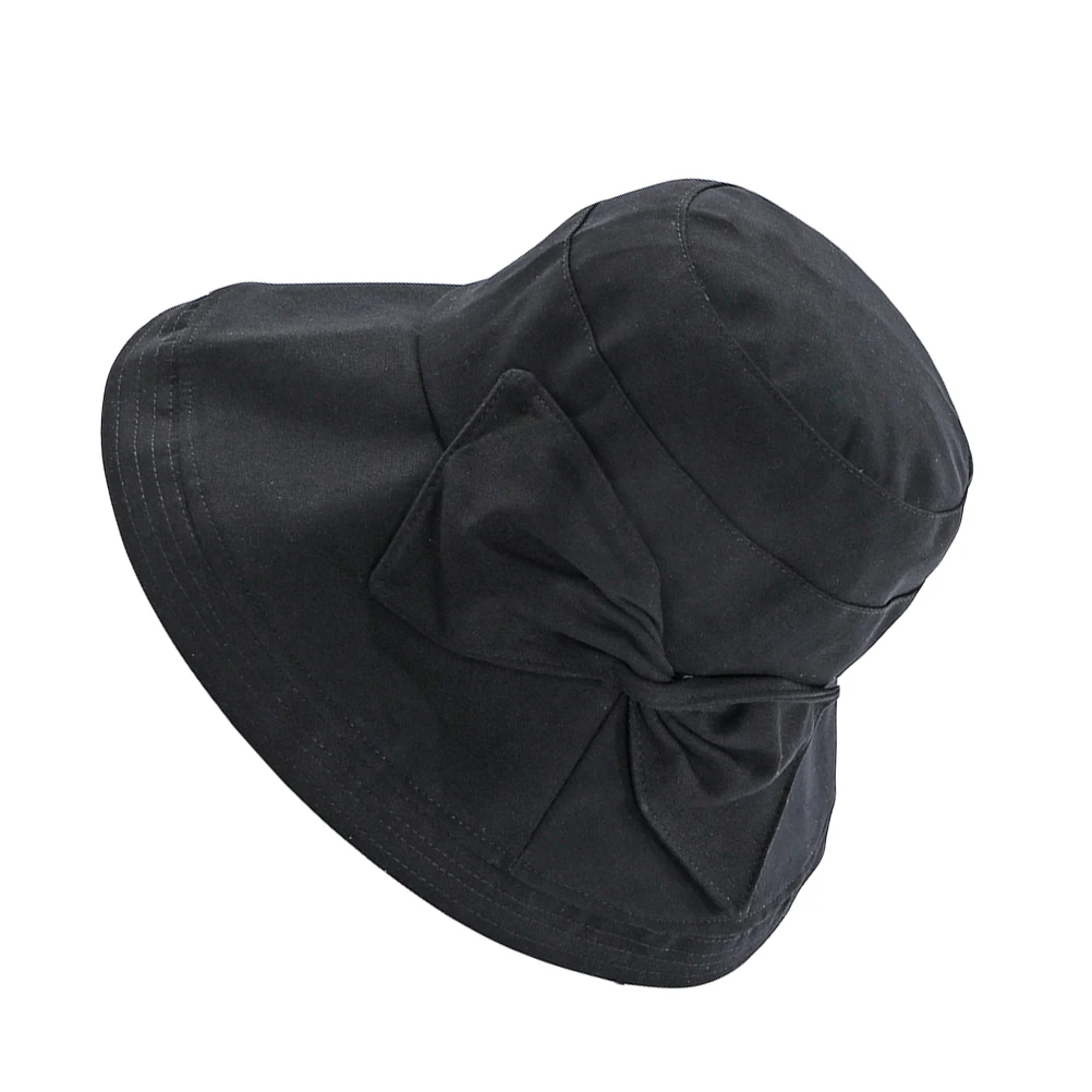 

Sun Visor Female Hat Women Sunbonnet Bow Knot Exquisite Decorative Fisherman Protective Ultraviolet-proof Sun-proof