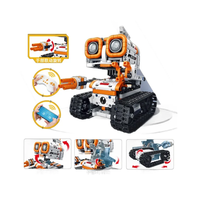 NEW 3in1 Robot Motorized High-tech APP RC Robot Motor Power Functions DIY Educational Building Block Model For Children Toy Gift