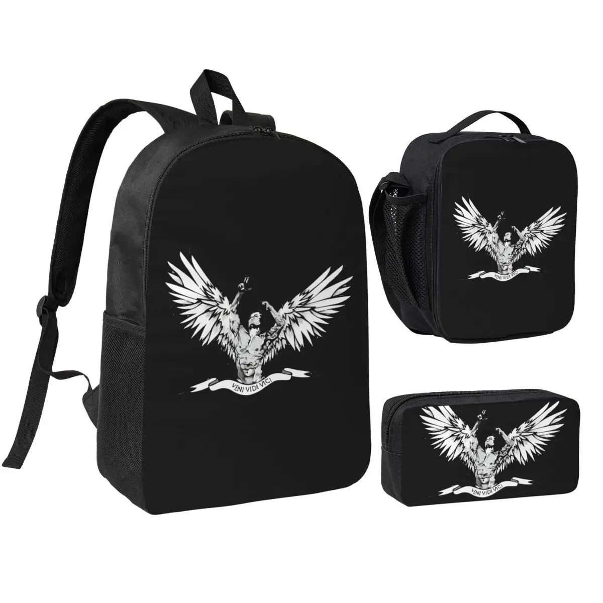 

Zyzz Backpack Boys Girls BookBag School Bag Shoulder Bags 3ps Insulated Lunch Bag Pencil Case
