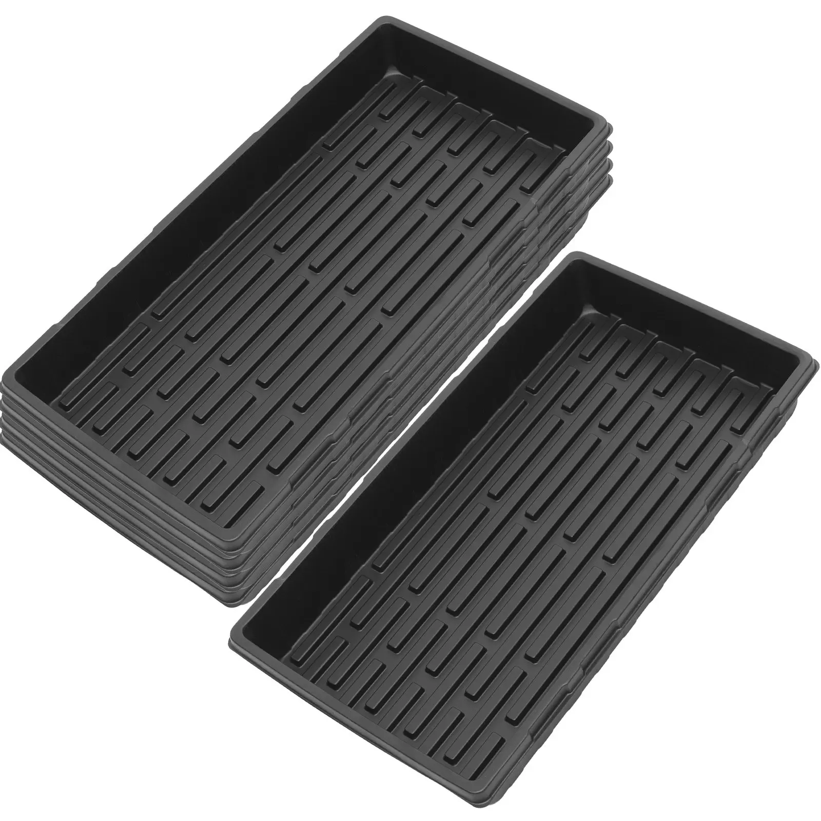 5Pcs Thickened Plant Germination Trays High Durability Starter Trays for Seedling Growth Vegetables Flowers Greenhouse Gardening