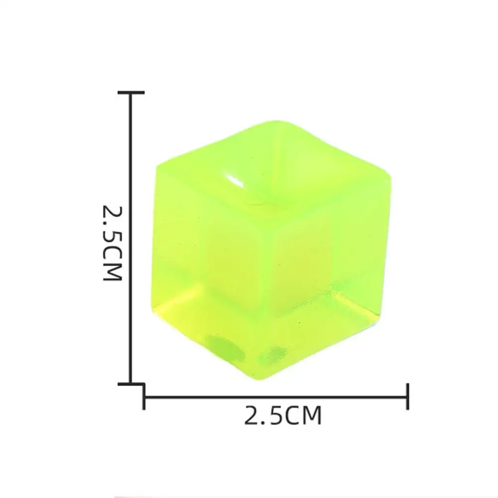 10 Stuks Ijsblokje Squishes Speelgoed Trage Rebound TPR Stress Mini Clear Cube Squeeze Zintuiglijke Fidget Speelgoed Kinderen Volwassenen Verjaardagscadeau