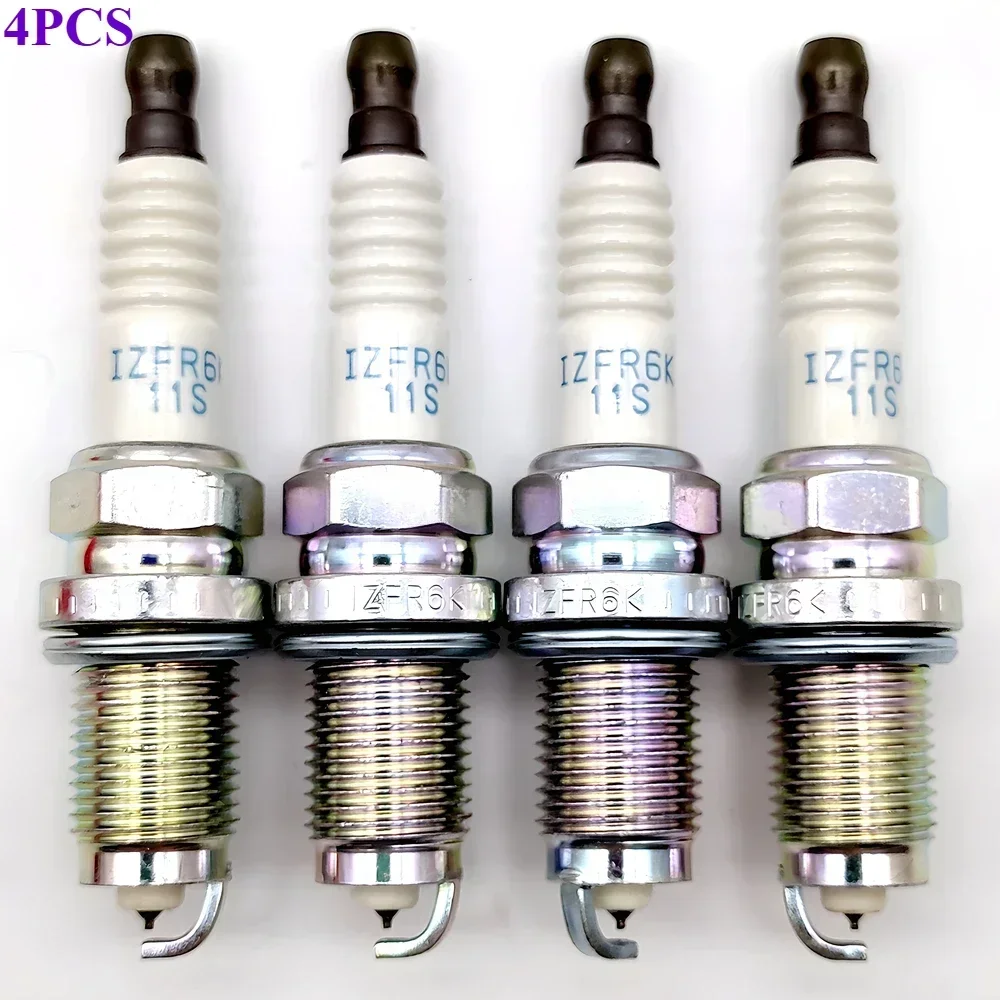 4PCS/Lot IZFR6K-11S 5266 IZFR6K11S 9807B-561BW Iridium Spark Plug for Honda Civic 2006-2011 1.8 9807B561BW IZFR6K 11S