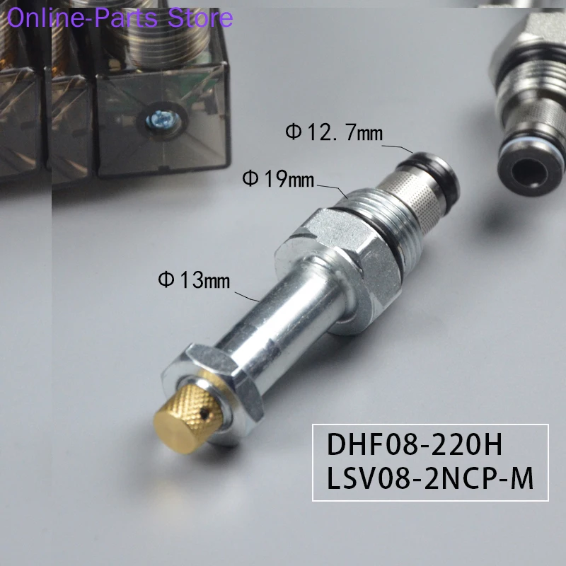 Hydraulic Thread Insertion Solenoid Valve Pressure Relief Two Position Normally Closed DHF08-220H (LSV08-2NCPM)