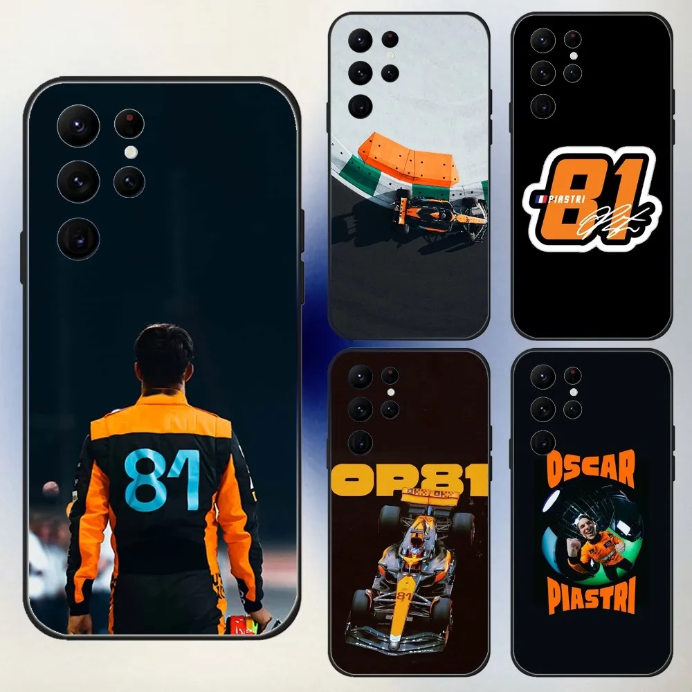 

Racing F1 O-OscarS 81 P-PiastriS Phone Case For Samsung S24,23,22,30,21,10,9,Ultra,Plus,Lite,FE,5G Black Soft Case