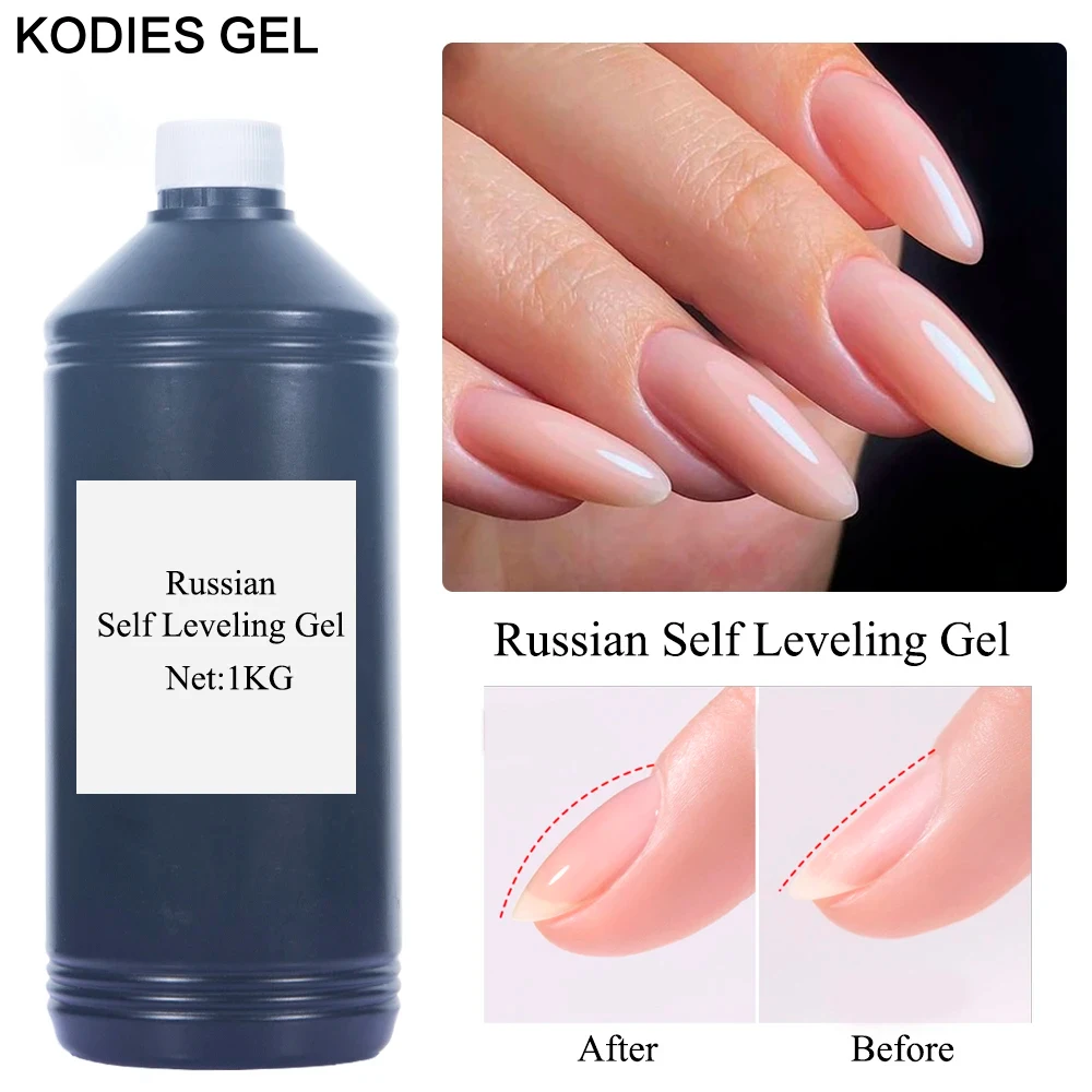 KODIES GEL Bulky Sale Gel Nail Polish Self Leveling Nails Art Manicure UV 1000ml/1kg Primer Base Strengthen Reinforce Varnishes