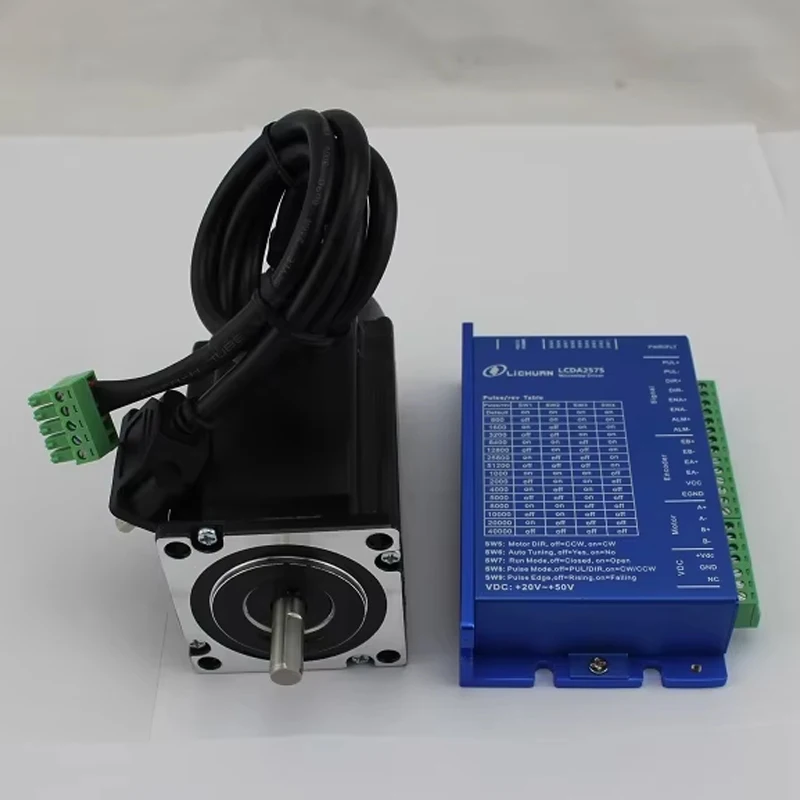 2phase Nema23 3Nm Closed Loop Stepper Motor with Driver Kit 3Nm Stepper Motor with Encoder LCDA257S+LC57H2100
