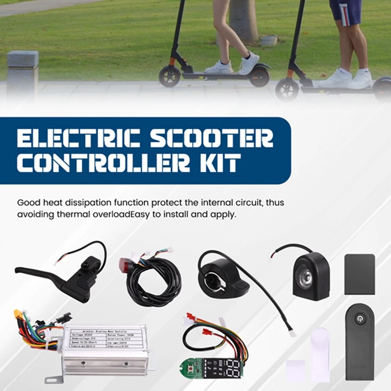 36V 350W Brushless Controller+Bluetooth Meter+Accelerator+Light+Handbrake+Cover Kit For Xiaomi M365/M365 Pro Scooter