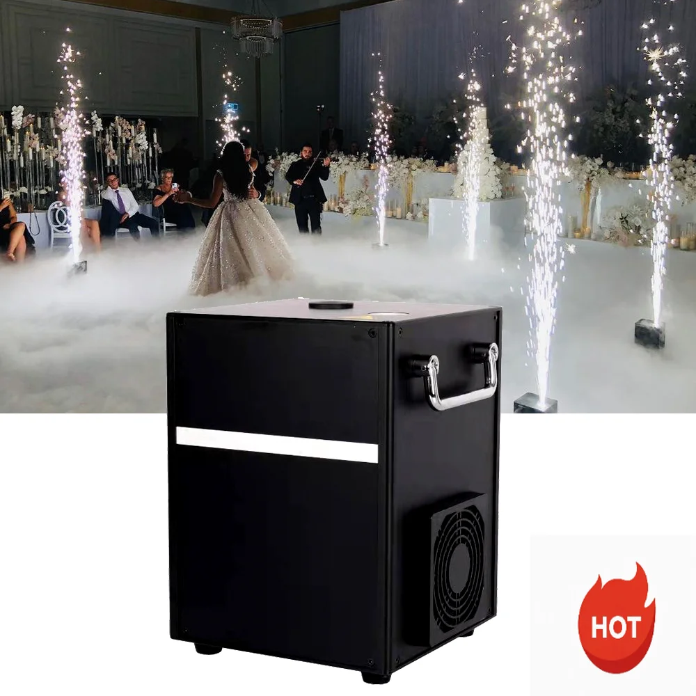 

750W DMX512 Warm White Spark Remote Control Special Effect Cold Spark Machine IP20 Party Wedding Club Exclusive