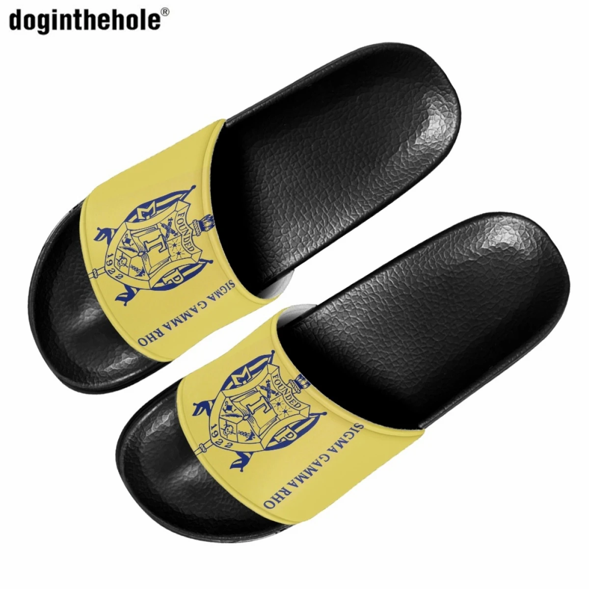 Doginthehole Summer Home Non-Slip Bathroom Slippers for Ladies New Hot Sigma Gamma Rho Sorority Outdoor Couple Beach Sandals