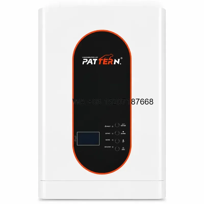 Wmwmnu for PATTERN 5kW 48V Low Frequency MPPT Pure Sine Wave Wall Mounted Hybrid Solar Inverter for Residential System