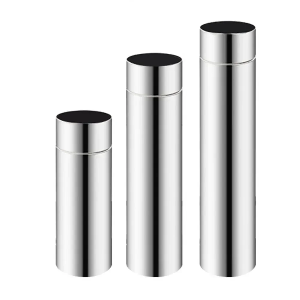 Stainless Steel Stove Pipe Chimney 20/30/40cm Length Straight Chimney Liner PipeFor Log Wood Stove Home Stove Part Accessories