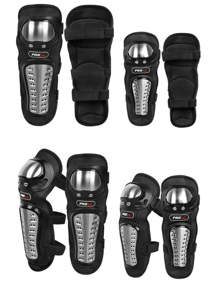 

Motorcycle Knee Elbow Pads 4pcs-set Stainless Steel Off-road Locomotive Protective Gear Anti-drop Knight Riding Equipment Men