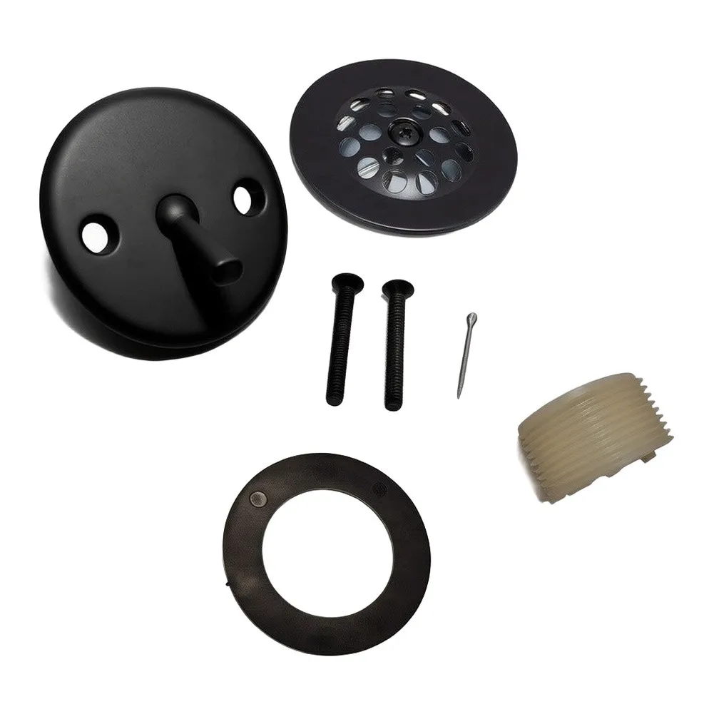 Bathtub Drain Tub Trim Set With Trip Lever Overflow Plate Bathroom Tub Drains Replacement Conversion Tub Drain Kit