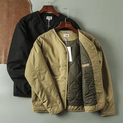 Ma-1 Flight Fly tactical Jacket winter spring new casual collarless loose cotton clothes warm men's fashion coat jacket