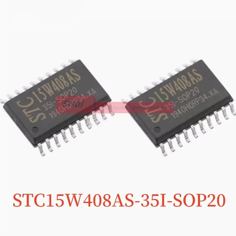 

10PCS STC15W408AS-35I-SOP20 15W408AS 35I-SOP20 Single Chip Microcomputer Integrated Circuit Chip IC