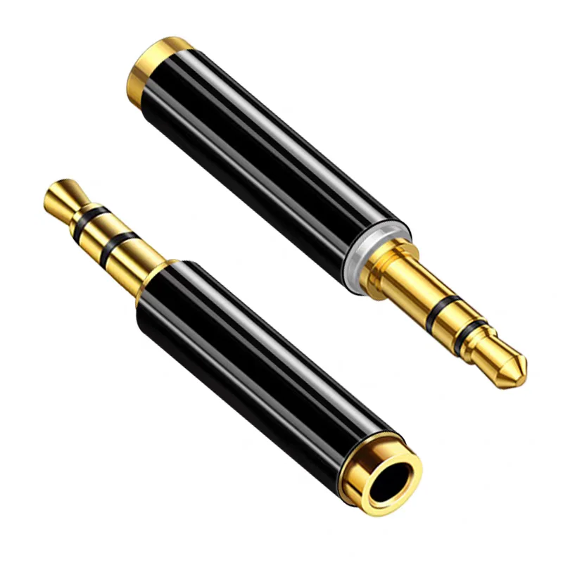 

Gold-Plated 3.5mm 3Pole TRS Male Plug to 3.5mm Jack 4Pole TRRS Female Stereo Audio Connector Mic Extension Cable Converter