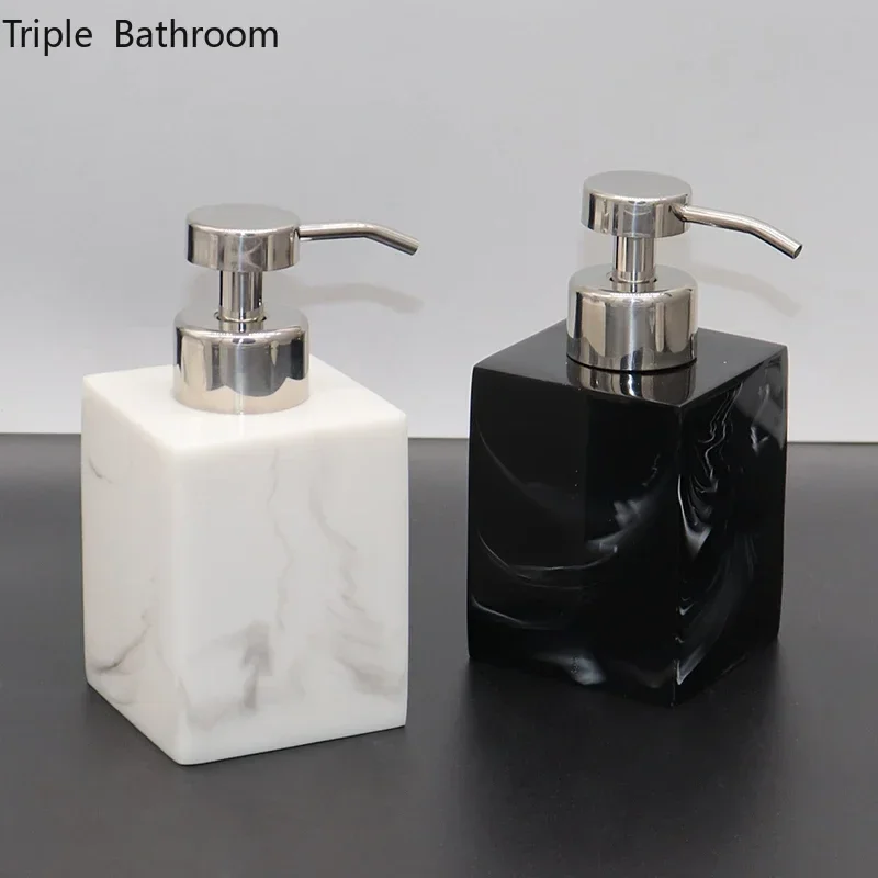 Nordic Bathroom Accessories Set Resin Home Liquid Soap Dispenser Container Shelf Cotton Swab Box Tray Holders Washing Tools