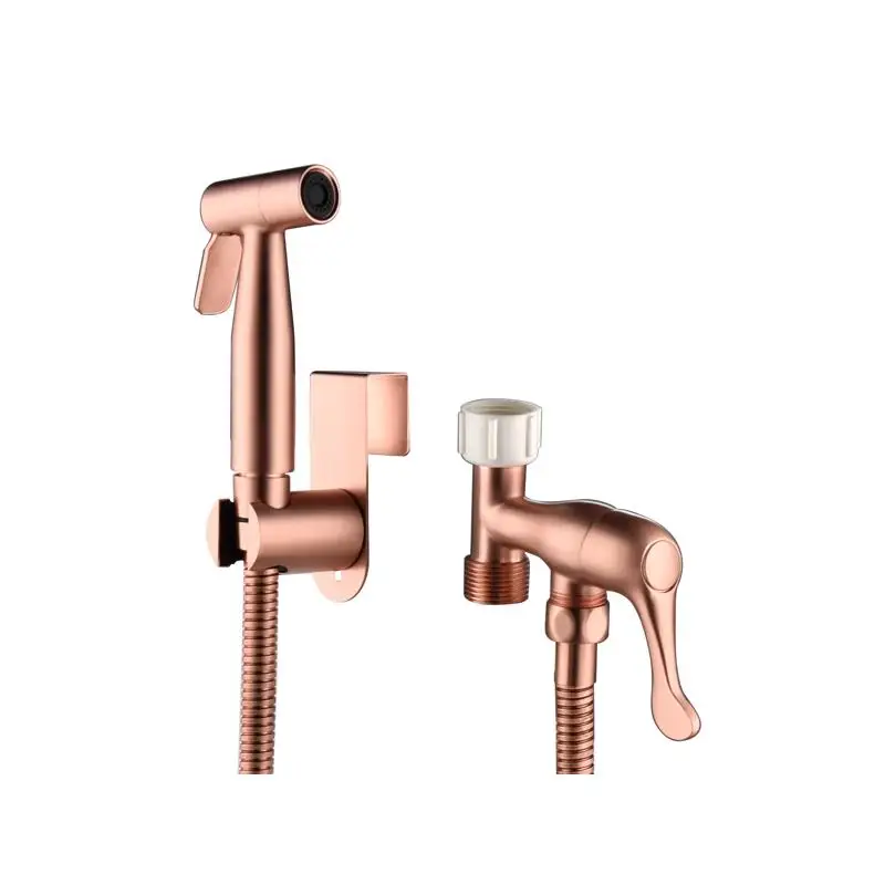 

Комплект ручного распылителя для биде, насадка для распыления унитаза со шлангом, нержавеющая сталь, простая установка, высокое давление воды для домашних животных