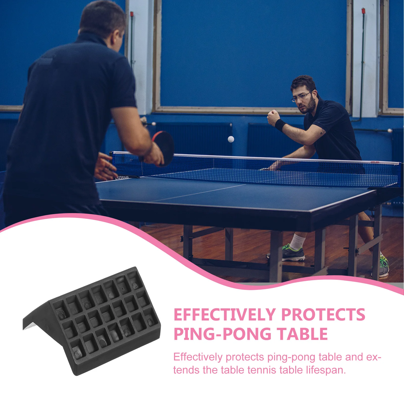 

-pong Table Guard Tennis Corner Protector Indoor Guards Black Plastic Protectors