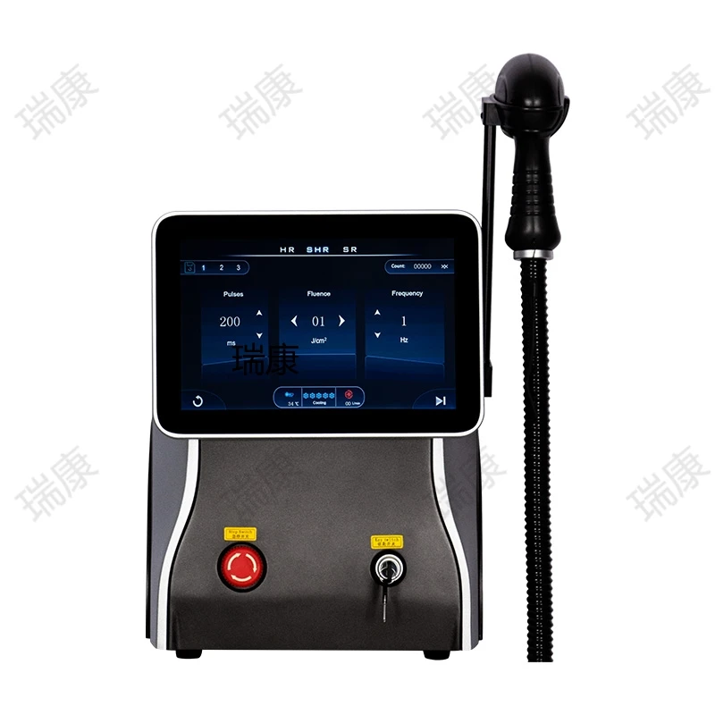 جهاز احترافي لإزالة الشعر الدائم بالليزر ديود غير مؤلم 755 808 1064NM أطوال موجية 3500 وات آلة إزالة الشعر من التيتانيوم البلاتينيوم الجليدي