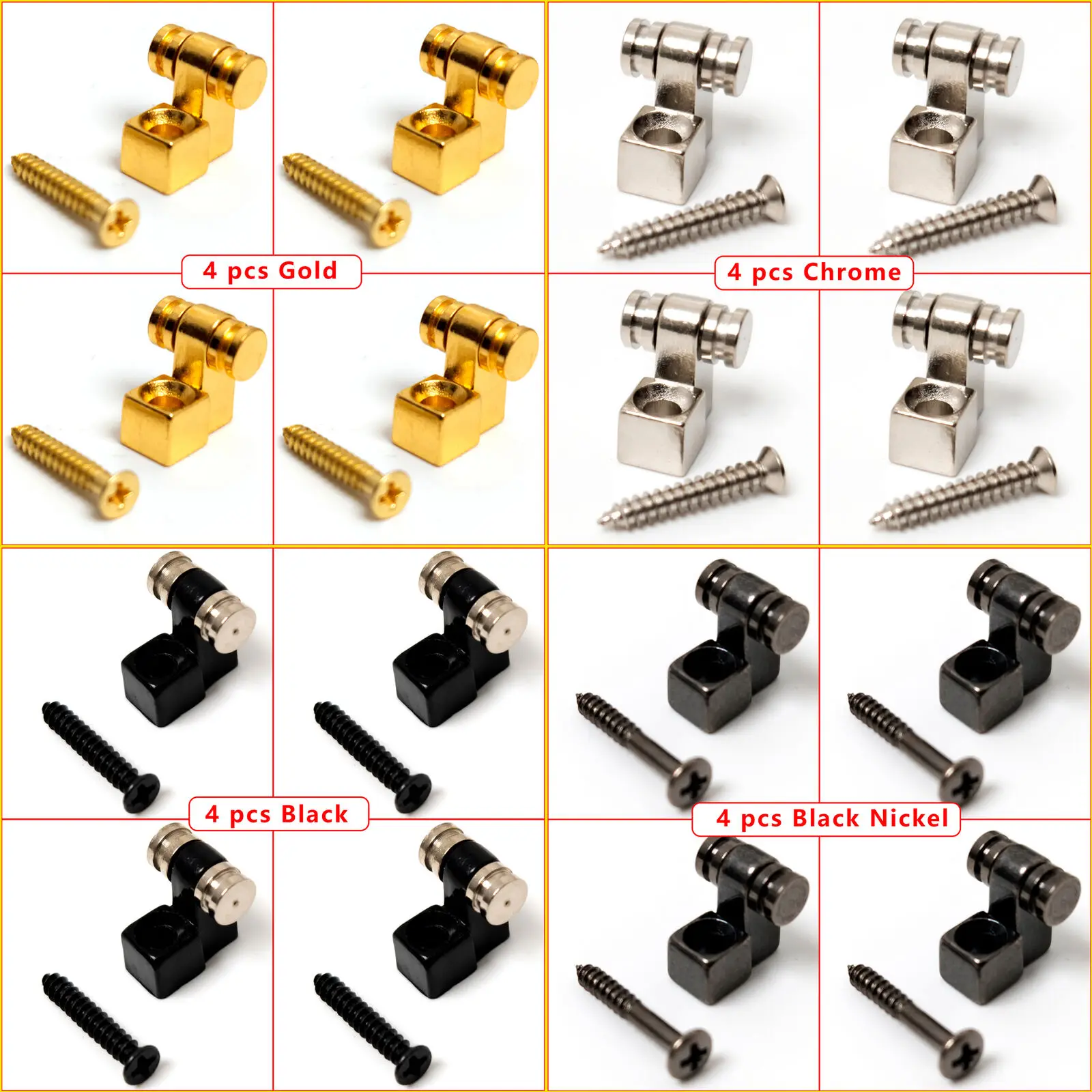 

Roller Guitar String Tree Guides Retainer Pack of 4 Electric guitars Replacement parts