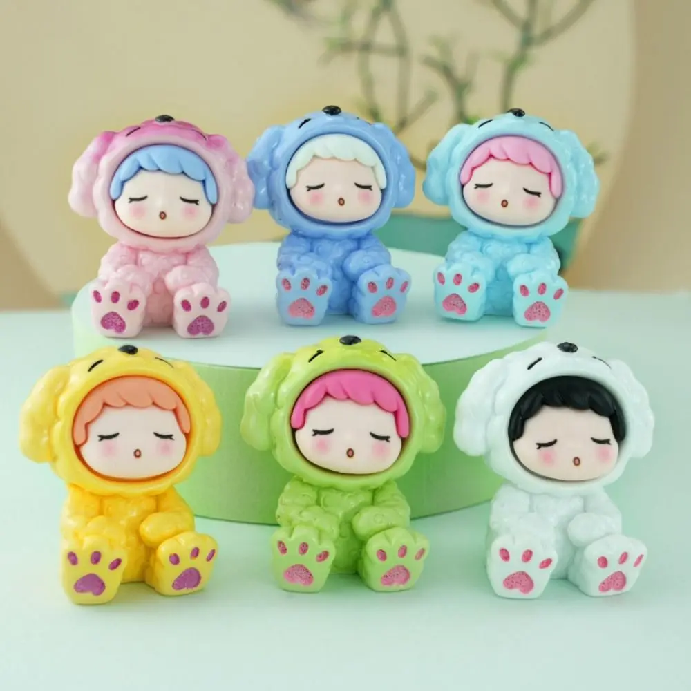 Cute Small Decorative Items Mystery Box Handmade Kawaii Blind Box Toys Resin Soap Bubbles Anime Cartoon Figure Model Kids Gift