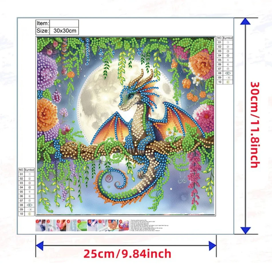 GATYZTORY diamentowe malowanie specjalne kryształy dinozaur 5D dżetów diamentowe zestawy do malowania artystycznego Stitch Arts Craft dekoracja wnętrz