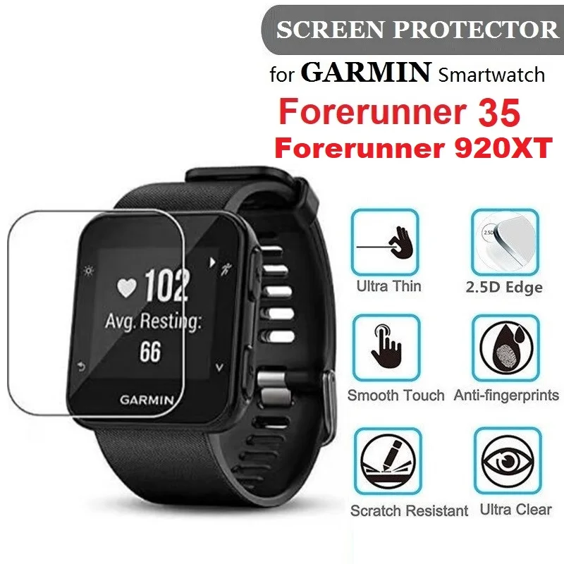 

100PCS Screen Protector for Garmin Forerunner 35 Forerunner 920XT Smart Watch Tempered Glass Anti-Scratch Protective Film