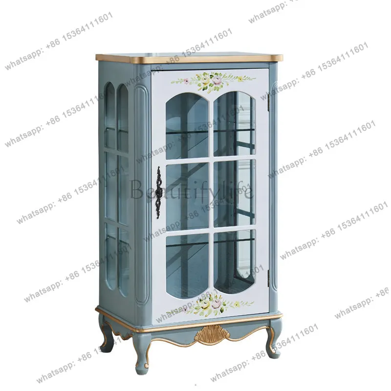 

XX American country furniture stained glass cabinet, living room, study