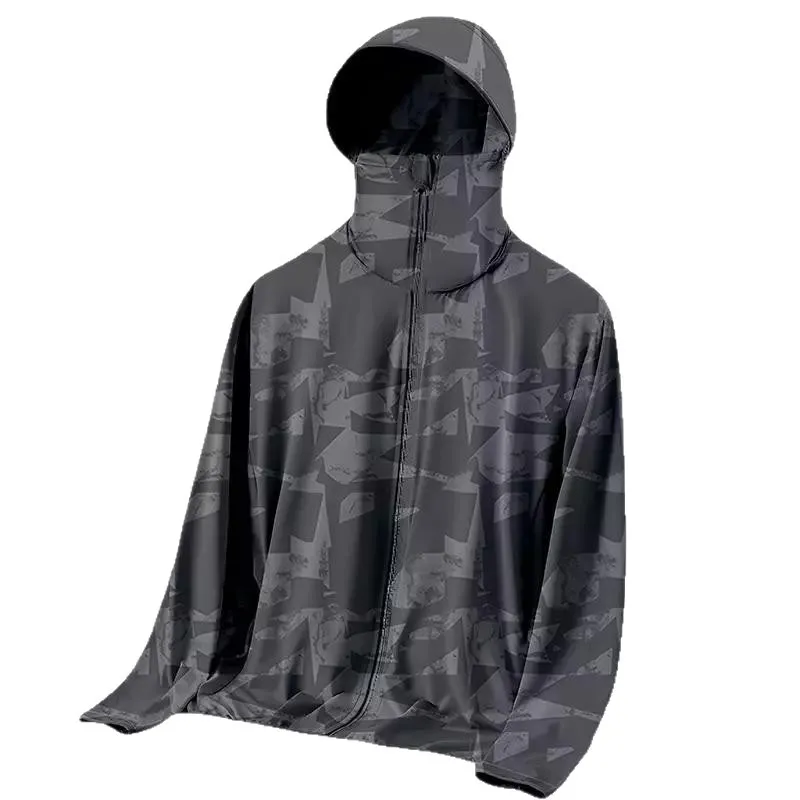 Unisex Summer Loose-Fit Hooded Outdoor Sun-Protection Jacket for Running, Sports, and Fishing
