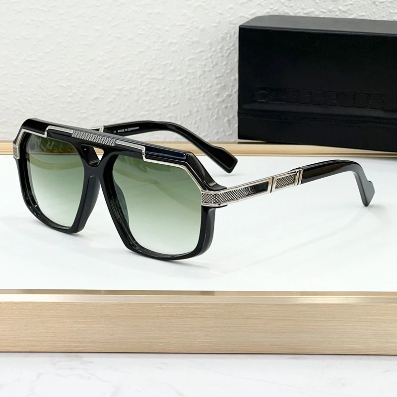 

8048 big Square designer Metal Acetate Men Women Sunglasses high quality Brand Fashion trendy classical vintage UV400 With Case