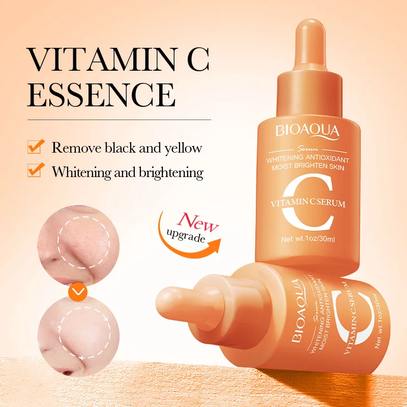 BIOAQUA Vitamin C Retinol Hyaluronic Acid Serum Moisturizing Brightening Hydrating Firming Facial Essence Beauty Face Skin Care