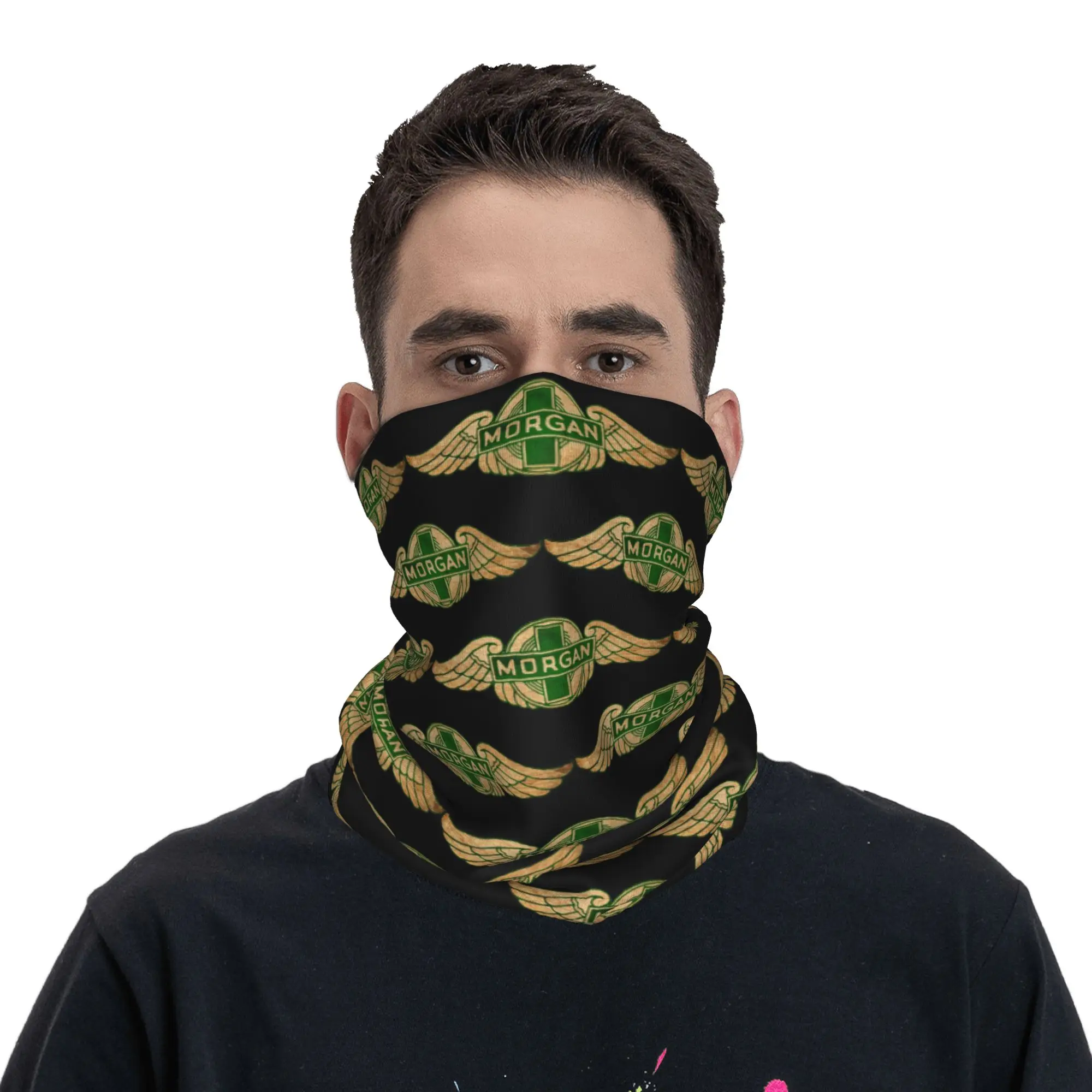 Morgan Motor Car Company Bandana Neck Gaiter Printed Mask Scarf Warm Cycling Scarf Riding For Men Women Adult Washable