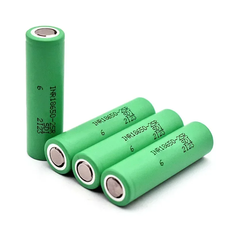 100% Original INR18650 25R 1865 2500Mah 3.7V 18650 Batterij Lithium Oplaadbare Batterijen Hoge Stroom Ontlading 20A Power Cell