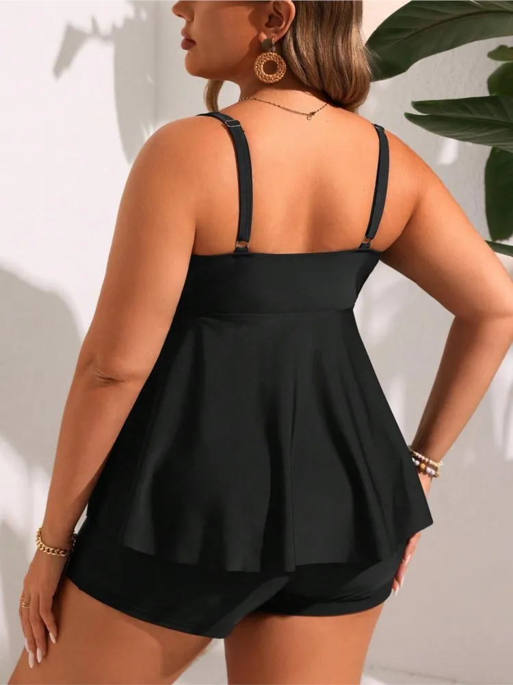 L-4XL Plus Size High Waist Bikini Women's Push Up Large Size 3XL 4XL Swimsuit Summer Mujer Tummy Control Swimwear Bikini Sets