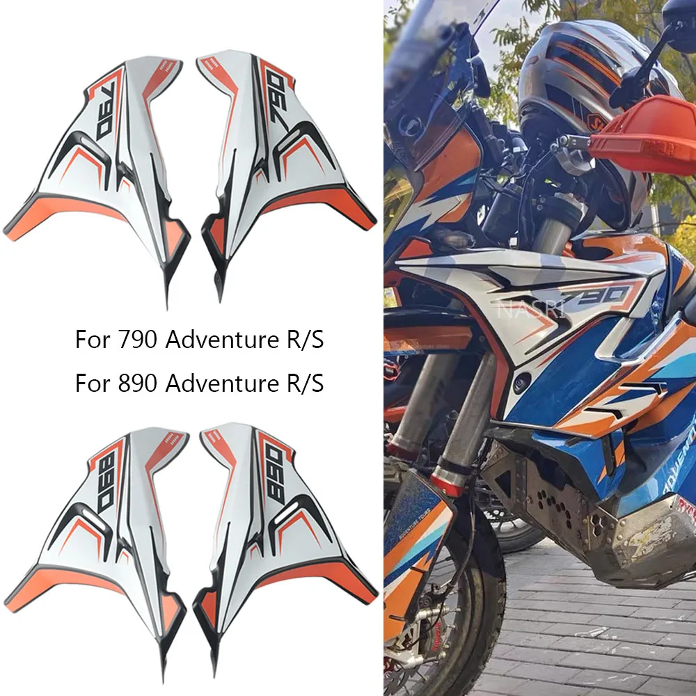 Side Panel Cover For 790 890 ADV Adventure RS 2022 and Before Year Motorcycle Front Fairing Wind Deflector Windscreen Plate Kits