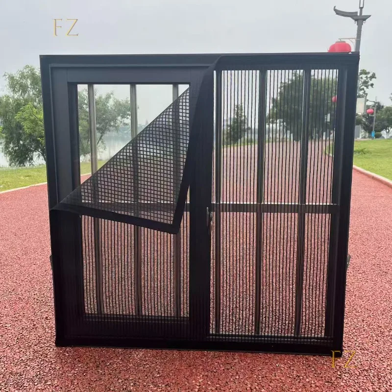 Window mosquito screen, Black diamond mesh, dust-proof, durable, self installing, home without punching, customizable size