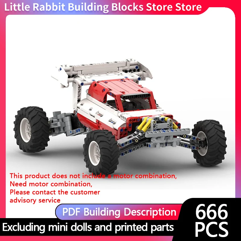 Speed Racing Car Model MOC Building Bricks MK.1 Off-Road Vehicle Modular Technology Children Holiday Gifts Assemble Toy Suit