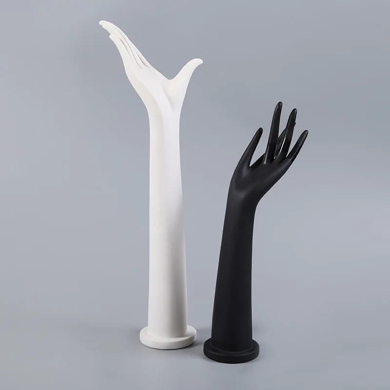 

Female Mannequin Hand Model for Jewelry Display Fake Hand Stand for Rings Necklace Artistic Props