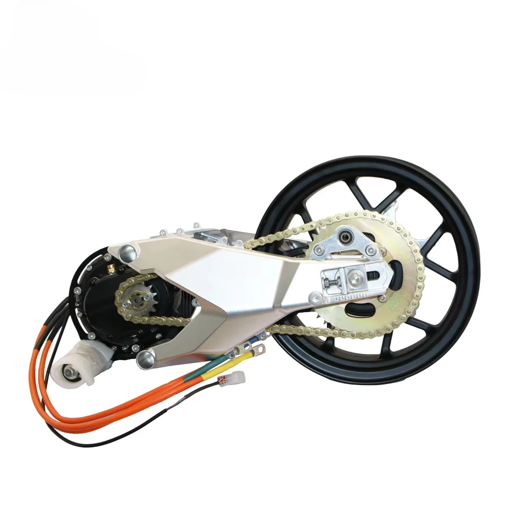 14X3.5 inch 138 3000W 70H72V 100-110kph electric motorcycle double impact intermediate drive motor assembly