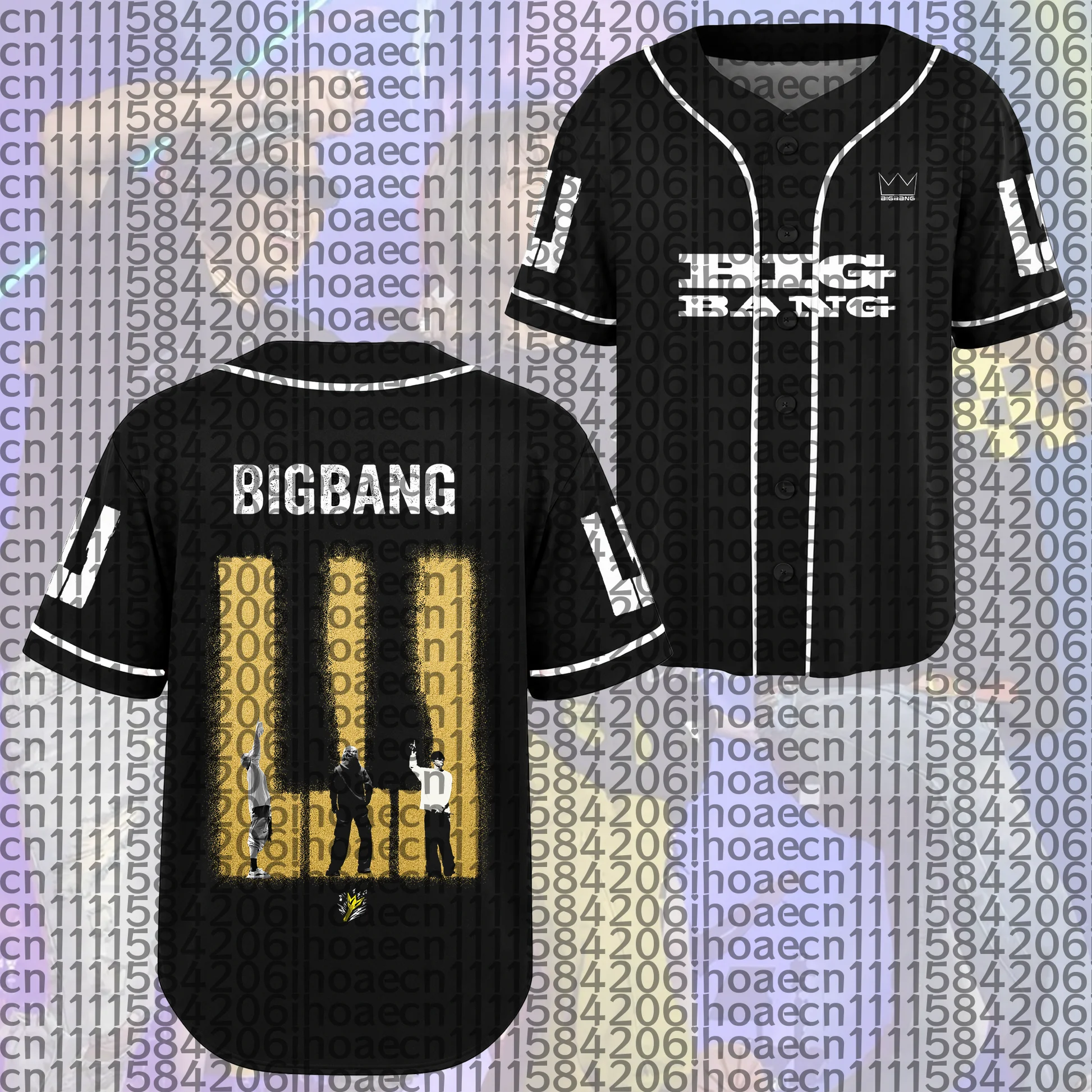 Bigbang 20th Anniversary Concert 2026 World Tour T-Shirt G-DRAGON DAESUNG Fans Short Sleeve Weat Men Women Kids  Baseball Jacket