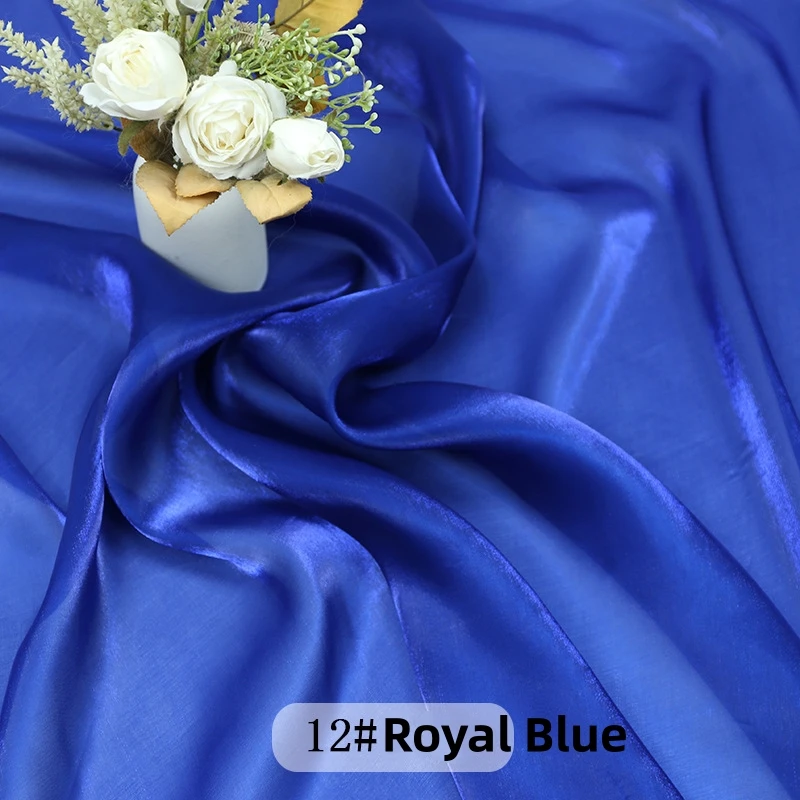 

5m*1.5m water light Organza Fabric By Meters for Dress Stage Clothes Background Diy Cloth Soft Smooth Sewing Accessories
