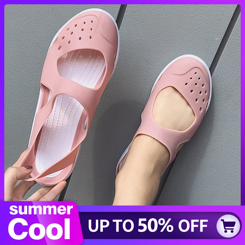 New Summer Slippers Women Jelly Shoes Ladies Flat Beach Shoes Casual Sandals Comfort Non Slip Flip Flops Female Slides