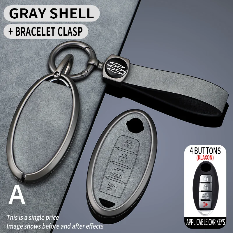 Car Key Bag For Infiniti G25 G35 G37 Q40 Q50 Q60 Q70 Q80 QX50 QX56 QX60 QX70 QX80 EX35 FX35 FX45 M35 M37 Car Key Case Cover Fob view 2