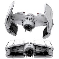 Science Fiction Film Space Wars Empire Warplanes TIE Advanced V1 MOC Models Building Blocks Set Toys For Children's Gifts