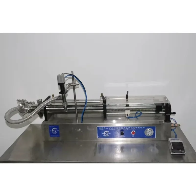 horizontal pneumatic liquid filling machine