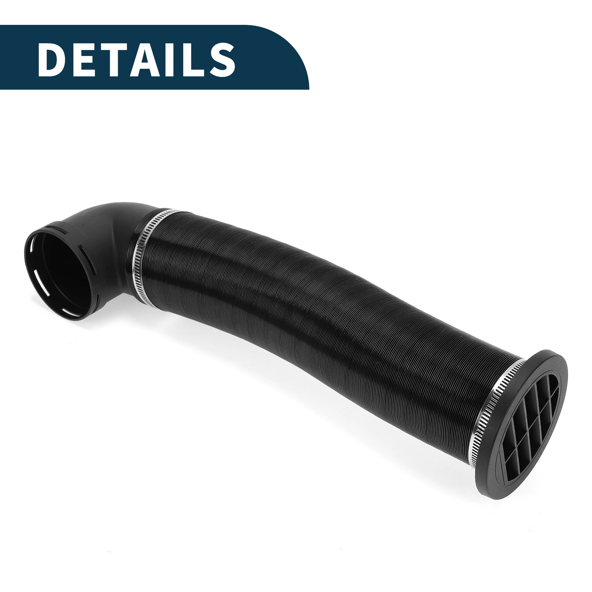 

UXCELL Car Truck RV Bus Van Boat Car Heater Duct Kit Car Heater Duct Pipe Hose Set with 3Pcs Clamp 75mm ID 80cm Max l
