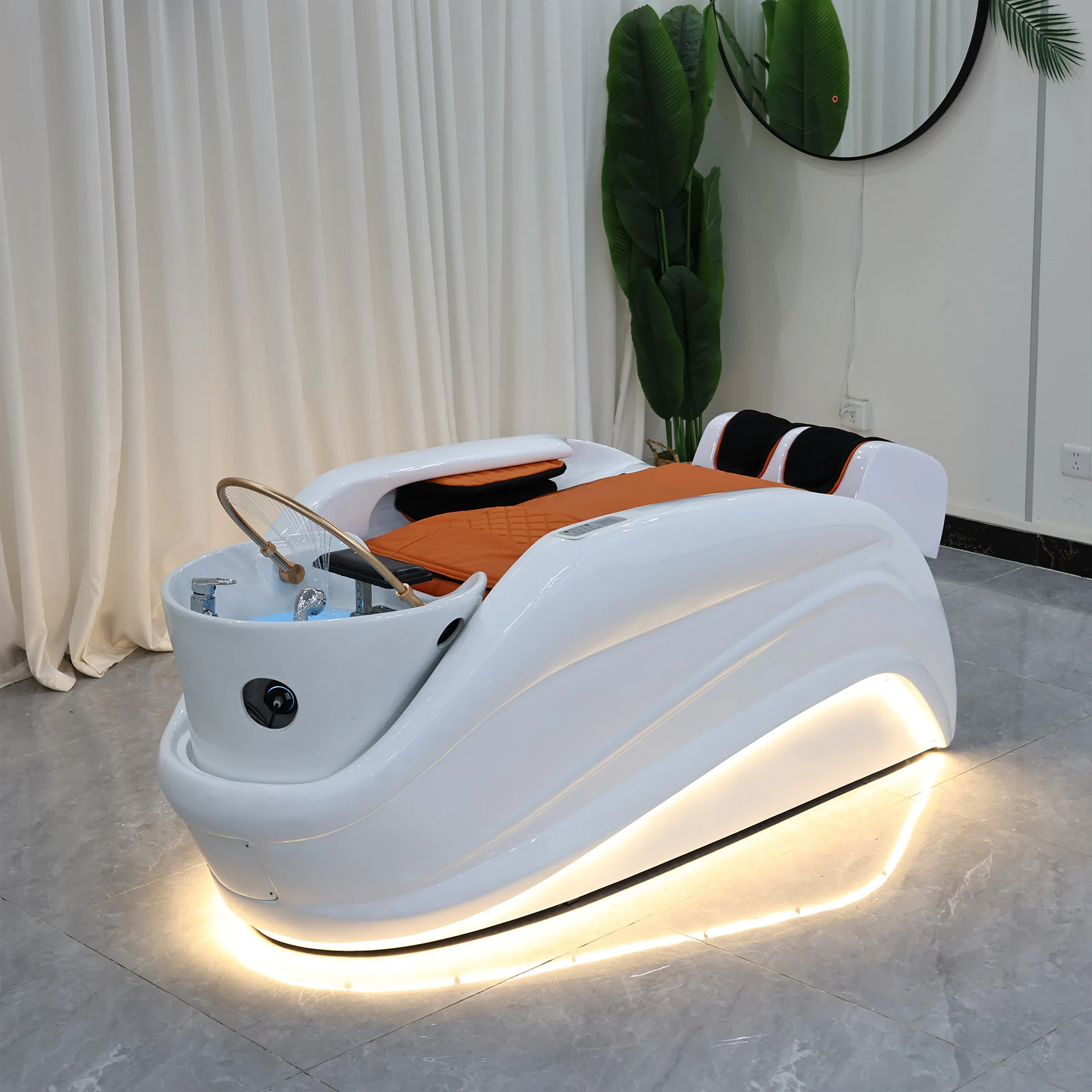 LMM Hair Salon Barber Shop Shampoo Bed Beauty Fumigation Multifunctional Shampoo Bed