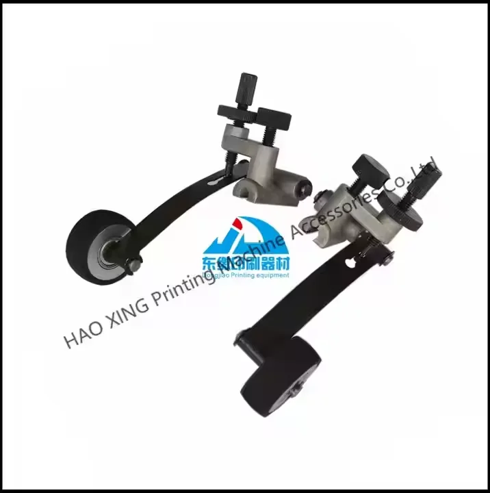 1 Pair Paper Rubber Wheel Assembly Printing Machine Press Wheel for Komori Printing Machine Mounting Hole 6mm Feeder Runner